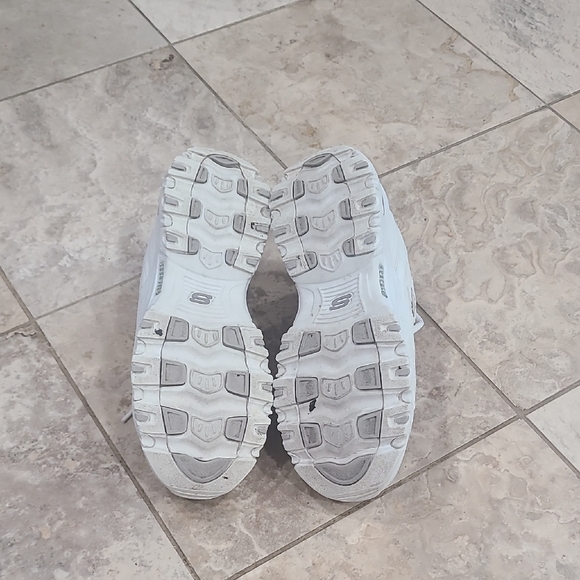 Skechers White Memory Foam Sneakers - Picture 7 of 10